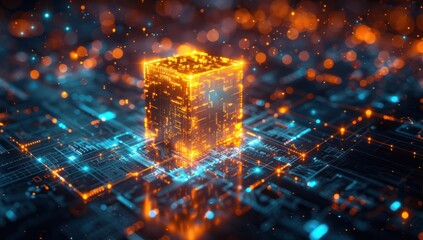 Digital Cube in a Network of Circuits
