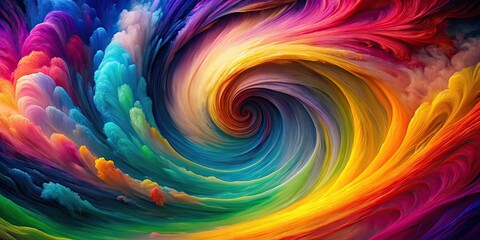 Wall Mural - Colorful whirlwind of vibrant hues , vibrant, chromatic, vortex, dynamic, abstract, swirl, motion, energy, vibrant, colorful