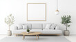 © Wasin Arsasoi - Design a modern minimalist interior suite, primarily using light gray, off-white, and light wood tones, with accents of bright colors. Select furniture with clean lines.