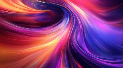 Canvas Print - Abstract Swirling Colors: A vibrant and dynamic abstract background featuring swirling, interweaving streaks of bold, saturated colors like magenta, orange, yellow, and blue. 
