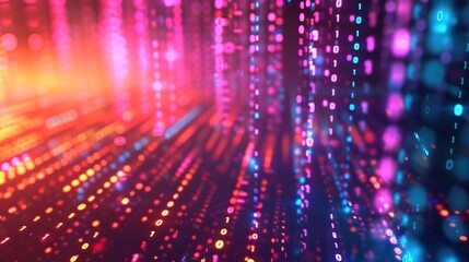 Wonderful Technological shiny falling particles background