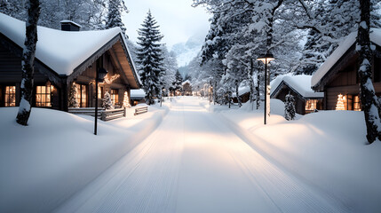 Cozy Winter Cabin Village - Perfect for a Snowy Getaway