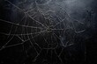 © Your Background - Black painted wall background with abstract spider web pattern for halloween decoration and design