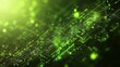 © CLOVER BACKGROUND - Emerald Network Convergence: Dive into a vibrant green digital landscape, where intricate data streams and glowing nodes converge, symbolizing the power and potential of modern technology.