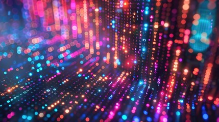 Superb Pixel rain abstract background