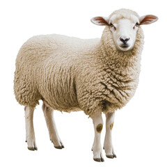 PNG Sheep standing on a white background