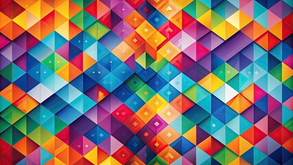 Abstract wallpaper featuring geometric shapes and vibrant colors, abstract,wallpaper, background,geometric, shapes, vibrant