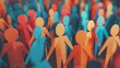 © Omor - A collection of paper people uniting in Community. Generative Ai