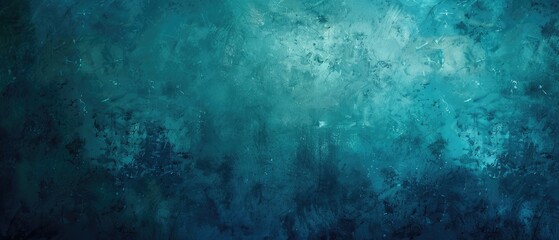 Abstract Teal and Blue Texture with Crackle and Scratch Effects