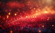 © Feeney - stunning abstract background with shimmering red,golden bokeh lights.