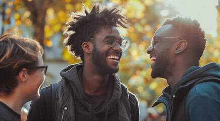 friends laughing together