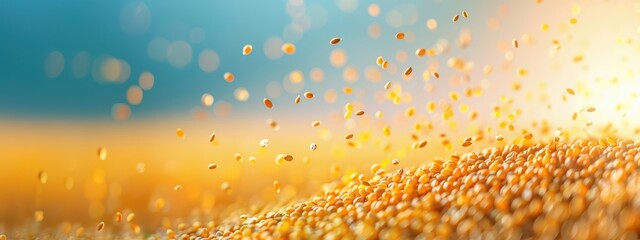 Wall Mural - innovative raw feed with cutting-edge technology, innovative raw cutting-edge, high-tech livestock f