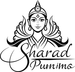 Sharad purnima vector art 