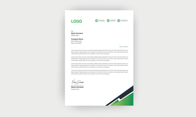 Wall Mural - Simple and creative letterhead template  design