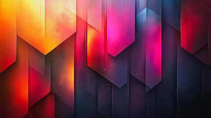 Wall Mural - Sleek modern abstract background with clean lines, geometric shapes, and subtle gradients, perfect for contemporary design and digital art.