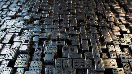 Abstract high tech digital technology background made
