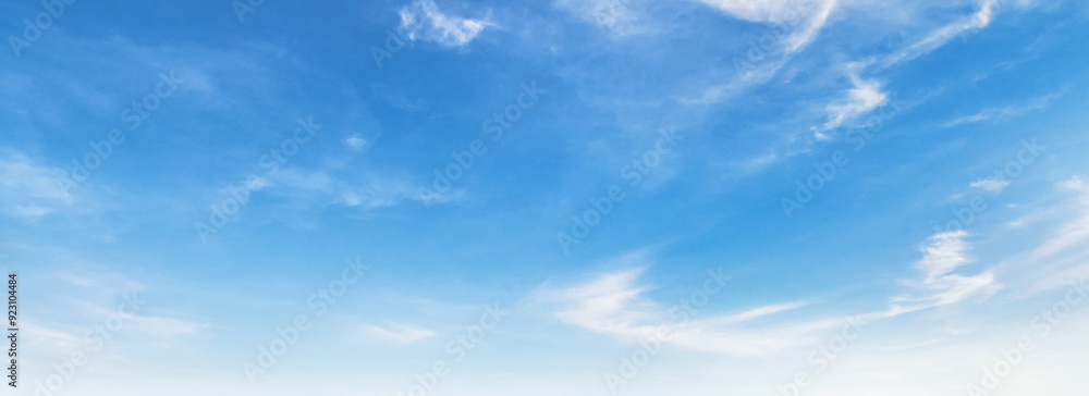 clear blue sky with a few clouds Stock Photo | Adobe Stock