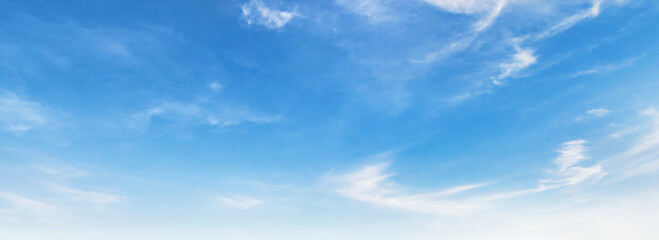 Wall Mural - clear blue sky with a few clouds