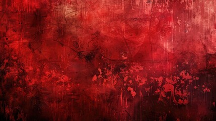 Wall Mural - Red grunge background , for overlay design.