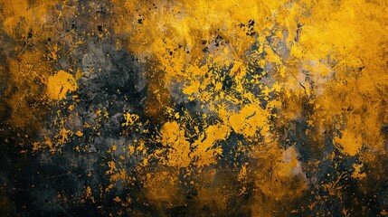 Wall Mural - yellow grunge background , for overlay design.