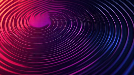 Futuristic ripple background with circle gradient and abstract rings. Geometric stripe lines enhance technology design, advertising banners, web backgrounds, and social media content. -