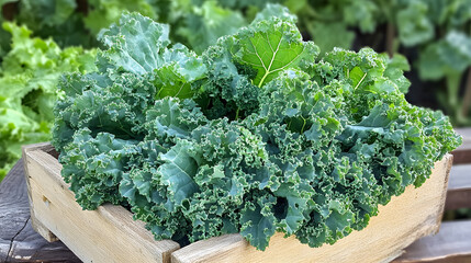 Wall Mural - fresh Kale, refreshing , delicious