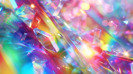 Canvas Print - Colorful overlays for enhancing photos with rainbow effects and creative lighting.