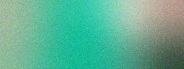 Leinwandbilder - Minimal abstract noise gradient art with Grainy texture background. Grainy teal blue gradient abstract background. Aqua green background light to dark ocean green smooth noise