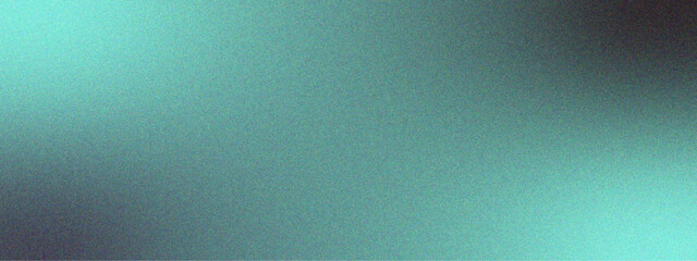 Leinwandbilder - Minimal abstract noise gradient art with Grainy texture background. Grainy teal blue gradient abstract background. Aqua green background light to dark ocean green smooth noise