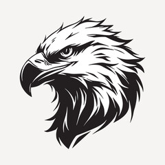 Sticker - Bold eagle head illustration