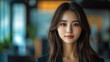 © Bartek - Confident Chinese Businesswoman in Modern Office Setting with Professional Attire, 30-Year-Old Woman, Leadership and Success Concept, Corporate Female Portrait, Professionalism and Confidence