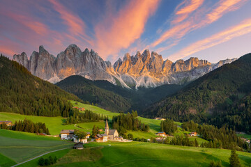 Sticker - Famous Dolomites mountains, Italy