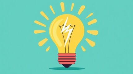 Poster - Light Bulb Idea Illustration