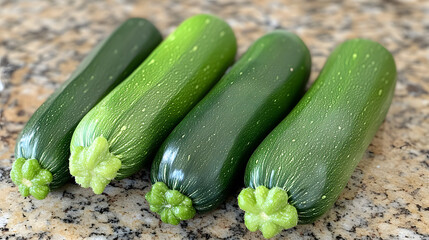 Wall Mural - fresh Zucchini, refreshing , delicious