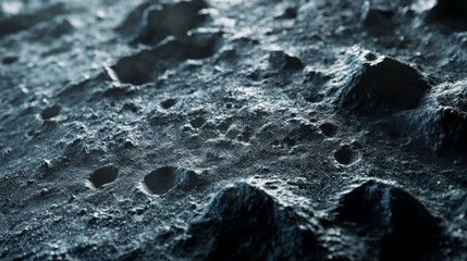 Canvas Print - Close-up of a Cratered Surface