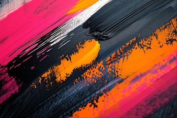 Abstract colorful paint strokes background.