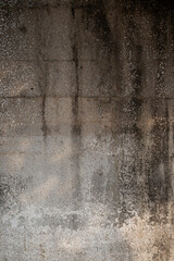 Wall Mural - Front view of dirty, weathered and even wall. Abstract full frame textured grunge background with copy space.