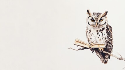 Owl with a Book