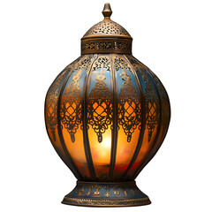 Canvas Print - antique arabic lamp isolated on transparent background ,arabic lantern png ,