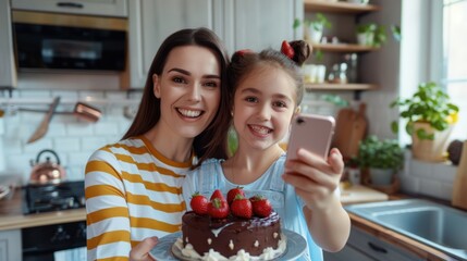 the mother and daughter selfie