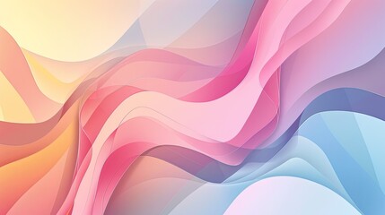 Wall Mural - Abstract  Waves of Color