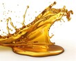 © Mykola - Oil Splash. Liquid Olive and Gas Splashing on White Background, Industrial Energy Concept