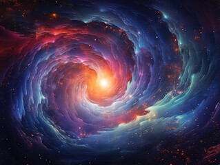 Wall Mural - exceptional abstract celestial bodies and cosmic dust swirling in deep space wonders of the universe