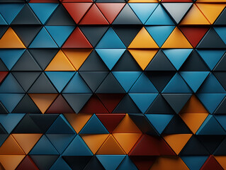 Exceptional geometric colorful 3d shape pattern background