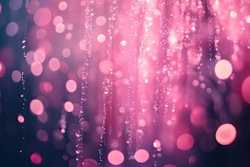 Wall Mural - Pink and purple bokeh background. Perfect for adding a touch of magic and sparkle to your designs.