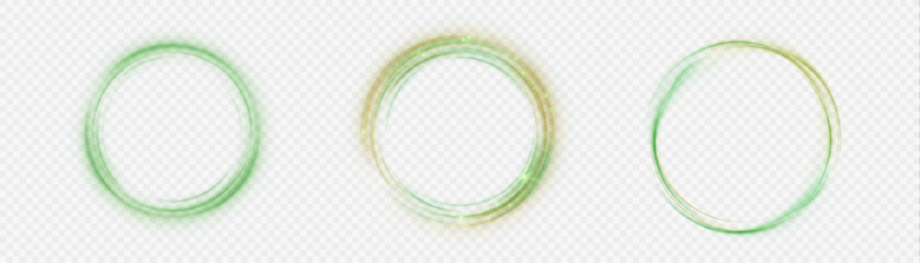 Wall Mural - green bright ring light effect with special light effect and place for text. for design and vector i