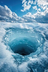 Canvas Print - Frozen Ocean Hole