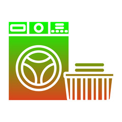 Sticker - Laundry service Icon