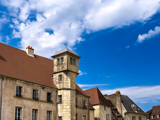 Wall Mural - Street view of downtown Dijon, France