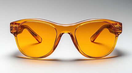 Safety glasses with white background and clipping path